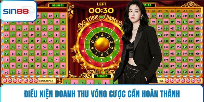 Điều kiện doanh thu vòng cược cần hoàn thành