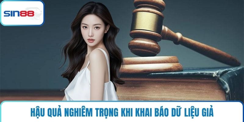 Hậu quả nghiêm trọng khi khai báo dữ liệu giả